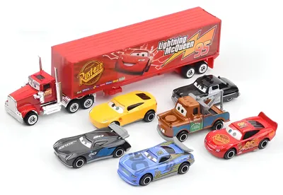 Immagine prodotto di Set di giocattoli da cartone animato Auto con veicoli in miniatura da cartone animato Auto con personaggi del film Cars.