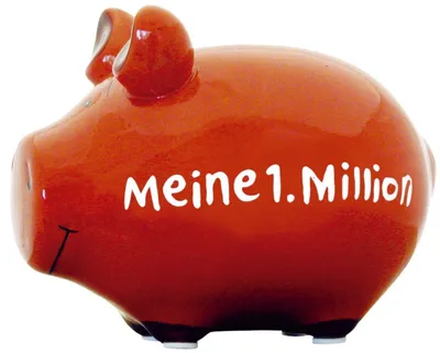 Produktbild von KCG das Markenschwein Sparschwein ''Meine 1. Million'' - Kleinschwein von KCG - Höhe ca. 9 cm