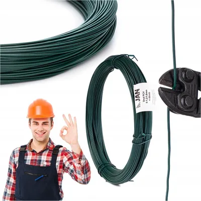 Produktbild von Spanndraht Draht - Draht Beschichtet - Grün - 1,8 Mm - 90 M - Korrosionsbeständig