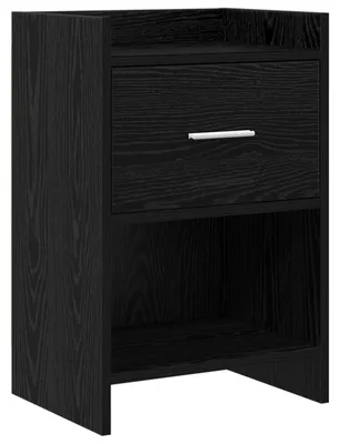Produktbild von vidaXL Nachttische Schwarze Eiche 40 x 30 x 60 cm Holzwerkstoff
