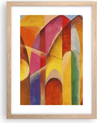 Produktbild von Gerahmtes Poster - Rahmen in heller Eiche - Abstraktion modern - 30x40 cm - Wand Bild - Wanddeko - Wandbilder - Wandposter - Bilderrahmen - Bilder - Kunstdruck - Wandbild - P2NPA30x40-3619