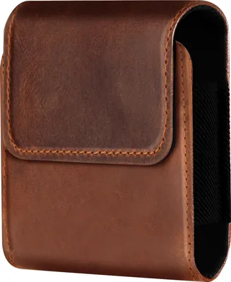Produktbild von Avizar, Universelle Gürteltasche Größe V aus Leder mit Magnetverschluss, Braun