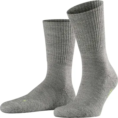 Image de FALKE Chaussettes de sport unies - Walkie Light, chaussettes de trekking et de randonnée, coloris unis gris 37-38