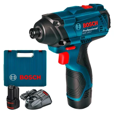Productafbeelding van Bosch 0 601 9F0 001, Slagschroevendraaier, Zwart, Blauw, 1/4", 2600 omw/min, 100 Nm, 1300 omw/min