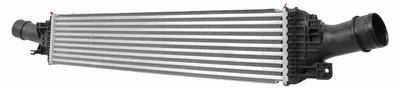 Immagine prodotto di Intercooler alettato saldato in alluminio 665 mm - 142 mm HELLA per AUDI A4 e altri modelli