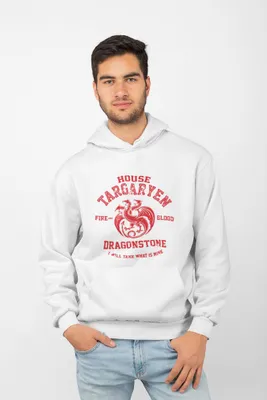 Produktbild von D&B Uni Hoodie MO00093 Targaryen Weiß-Größe 3XL
