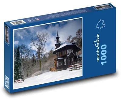 Obrázek produktu pro Puzzle 1000 Kostel v Zimní Krajině - martinpuzzle