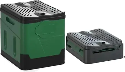 Obrázok produktu pre Prenosná toaleta, skladací dizajn, vysoká nosnosť, zelená