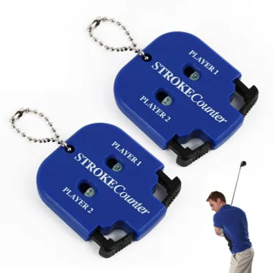 Productafbeelding van Golf Handzähler Set voor 2 Spelers met Schlüsselkette - Lichtgewicht en Compakt