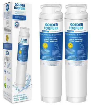 Produktbild von Kühlschrank Wasserfilter 2 Stück kompatibel mit Bosch Ultra Clarity 644845, Siemens, Neff, Miele, Haier