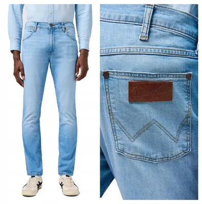Obrázok produktu pre Wrangler | Džínsy Larston s užším strihom, pánske, modré, veľkosť W33 L34