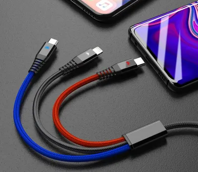 Immagine prodotto di 3 in 1 Cavo di ricarica rapida USB multiplo tipo C/Micro Connettore per iPhone 7Plus/Galaxy S8 Altro