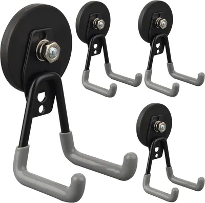 Productafbeelding van Magnetische Haken voor Garage - Set van 4