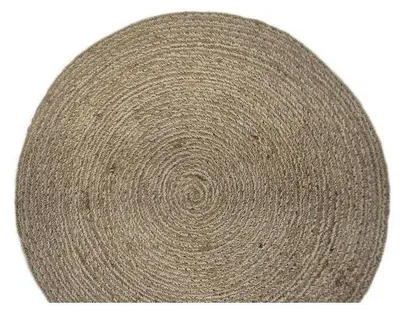 Produktbild von Geflochtene Tischsets rund Ø 38 cm 4er Set – Jute-Baumwolle natur