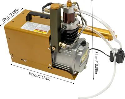 Produktbild von Hochdruckluftpumpe, 1,8 kW Leistung, 30 MPA Druck, 220V, Gold, EU