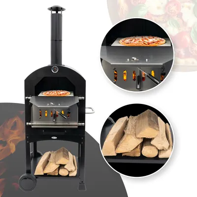 Obrázok produktu pre Multifunkčná pec na pizzu HEAT Outdoor Living - grilovanie - pečenie - oceľ - 50x35x160 cm