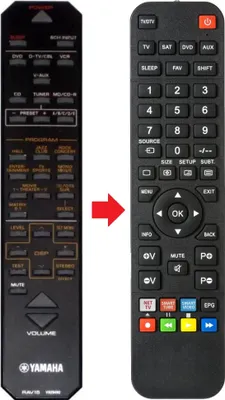 Produktbild von Fernbedienung passend für YAMAHA RX-V430 | RXV430