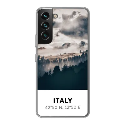 Produktbild von MuchoWow® Handyhülle Schutzhülle Hülle für Samsung Galaxy S22 Italien - Nebel - Wald - Baum Silikon Softcase Handy Hülle - Mobiltelefonhülle