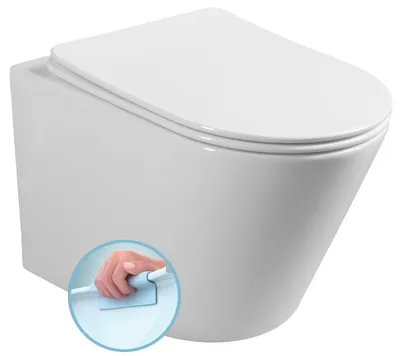 Produktbild von Sapho PACO Hänge-WC, Rimless, 36x53cm, Weiß