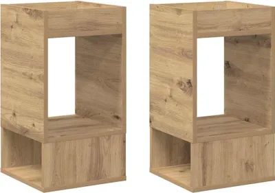 Produktbild von Beistelltisch 2 pcs Artisan-Eiche 30 x 30 x 56 cm Holzwerkstoff