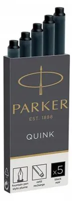 Produktbild von Parker Tintenpatronen für Füllfederhalter 5 Stk. Schwarz