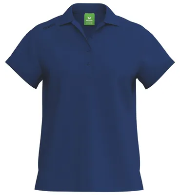 Produktbild von Erima Ts Poloshirt Blau mit klassischem Schnitt und Ripp-Kragen, ca. 200g/m² Stoffgewicht
