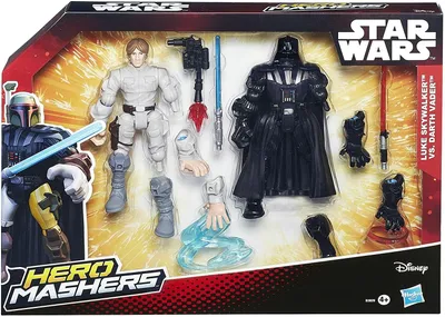 Productafbeelding van Star Wars Hero Mashers Luke Skywalker vs Darth Vader (Hasbro)