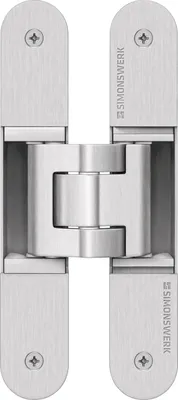 Image de Penture pour objet Tectus® TE 340 3D acier look inox 80 kg DIN gauche / droite portes affleurantes