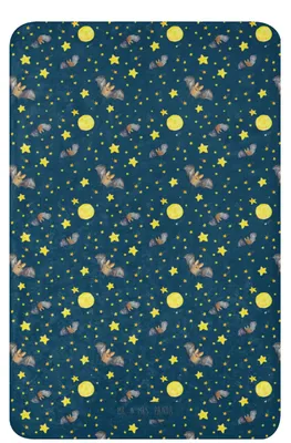 Produktbild von Mr. & Mrs. Panda Tagesdecke Fledermaus Flügel 100 x 150 cm - Blau - Geschenk, Plaid, Kuscheldecke, Lustige Sprüche, Heimdecke, Decke, Sofadecke