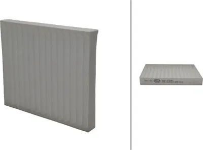 Produktbild von Innenraumfilter Pollenfilter 196 x 164 mm HELLA für SUZUKI CELERIO