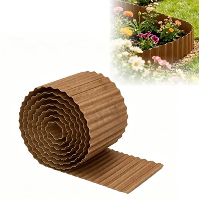 Obrázek produktu pro SolidKeus – Okrajové obložení z kortenové oceli pro okrasné zahrádky, rozměry 20 x 600 cm