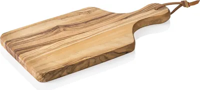 Produktbild von Servierbrett PURE OLIVE, mit Griff, 24 x 11 cm, Olivenholz