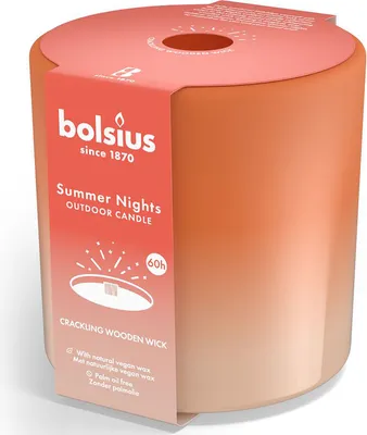 Produktbild von Bolsius Summer Nights Glas elfenbein