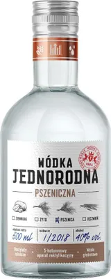 Produktbild von Wodka Jednorodna Pszeniczna (Einheitlicher Weizenwodka) 0,5L | Vodka
