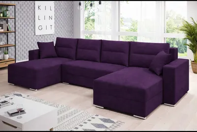 Zdjęcie produktu dla Zestaw wypoczynkowy Narożnik Sofa Zestaw wypoczynkowy Clara U Funkcja spania Zestaw wypoczynkowy