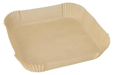 Produktbild von 1000 Backpapiere 23 cm x 23 cm x 4,5 cm braun für Heißluftfritteusen