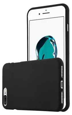Produktbild von Cadorabo Schutzhülle für Apple iPhone 7 PLUS / 7S PLUS / 8 PLUS Hülle in Schwarz Handyhülle TPU Etui Cover Case