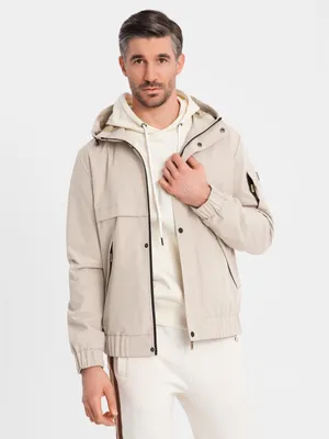 Produktbild von Ombre Clothing Sämischlederjacke für Männer Niyan beige L