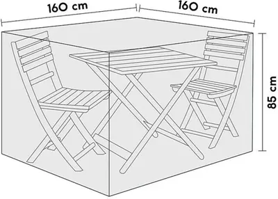 Produktbild von Schutzhülle für Balkonset, Polyester, 160 x 160 x 85 cm