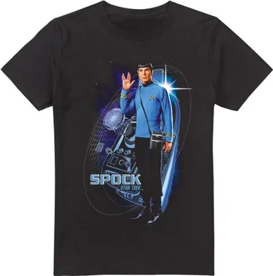 Image de Star Trek - T-shirt "Galactic" pour homme TV5967 (4XL) (Noir)