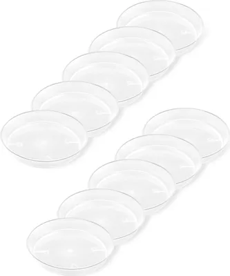 Produktbild von Garronda Blumentopf Untersetzer GD-0026 (10 Stück - Transparent, ⌀ 19cm H=2,6cm)