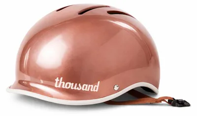 Image de Casque Vélo Urbain Taille S Doré Rose - Protection e - Thousand