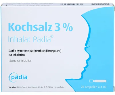 Produktbild von Pädia Kochsalz 3 % Inhalat zur Inhalation bei Bronchitis und Bronchiolitis, 20 St. Ampullen