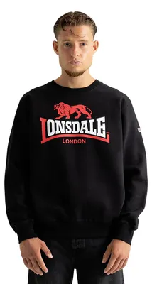 Produktbild von Lonsdale Herren Sweatshirt Surbiton black/red/white XL