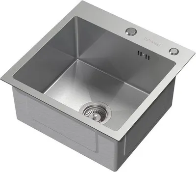 Obrázok produktu pre ML-Design kuchynský drez s odtokom a prepadom, strieborný, z nehrdzavejúcej ocele