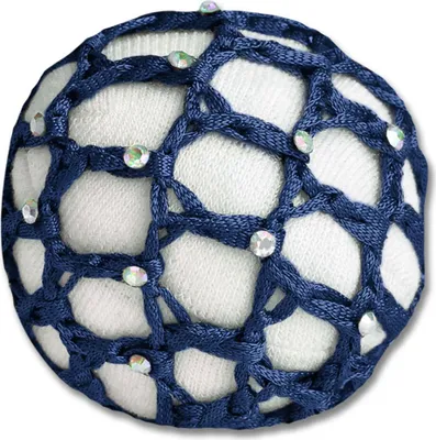 Produktbild von Haarnetz mit Steinchen blau