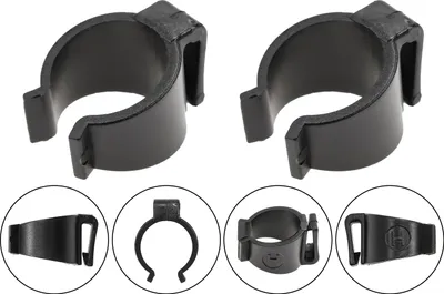 Produktbild von 2 Stück HESLING Streben Clip Klammern Secura Kleider Rock Schutz 20mm Mantelschoner Halter