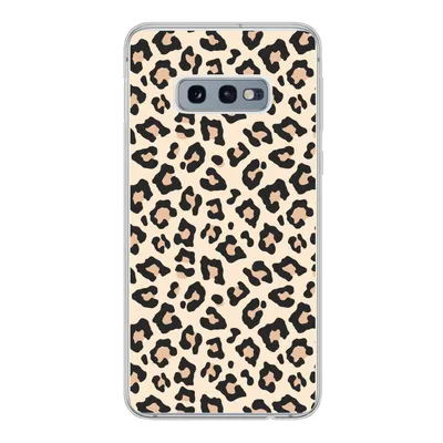 Produktbild von MuchoWow® Handyhülle Schutzhülle Hülle für Samsung Galaxy S10e Weiß - Rosa - Leopardenmuster Silikon Softcase Handy Hülle - Handy
