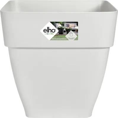 Produktbild von Elho Blumentopf vibia campana 36x35x36cm Abstandhalter eckig Übertopf Pflanzkasten Pflanzentopf Kunststoff weiß