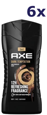 Produktbild von 6x Axe Douchegel Dark Temptation 250 ml 5 in 1